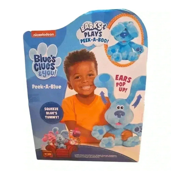 NWT Blue’s Clues & You! Peek-A-Blue, Interactive Barking Stuffed Animal Dog - Picture 4 of 11